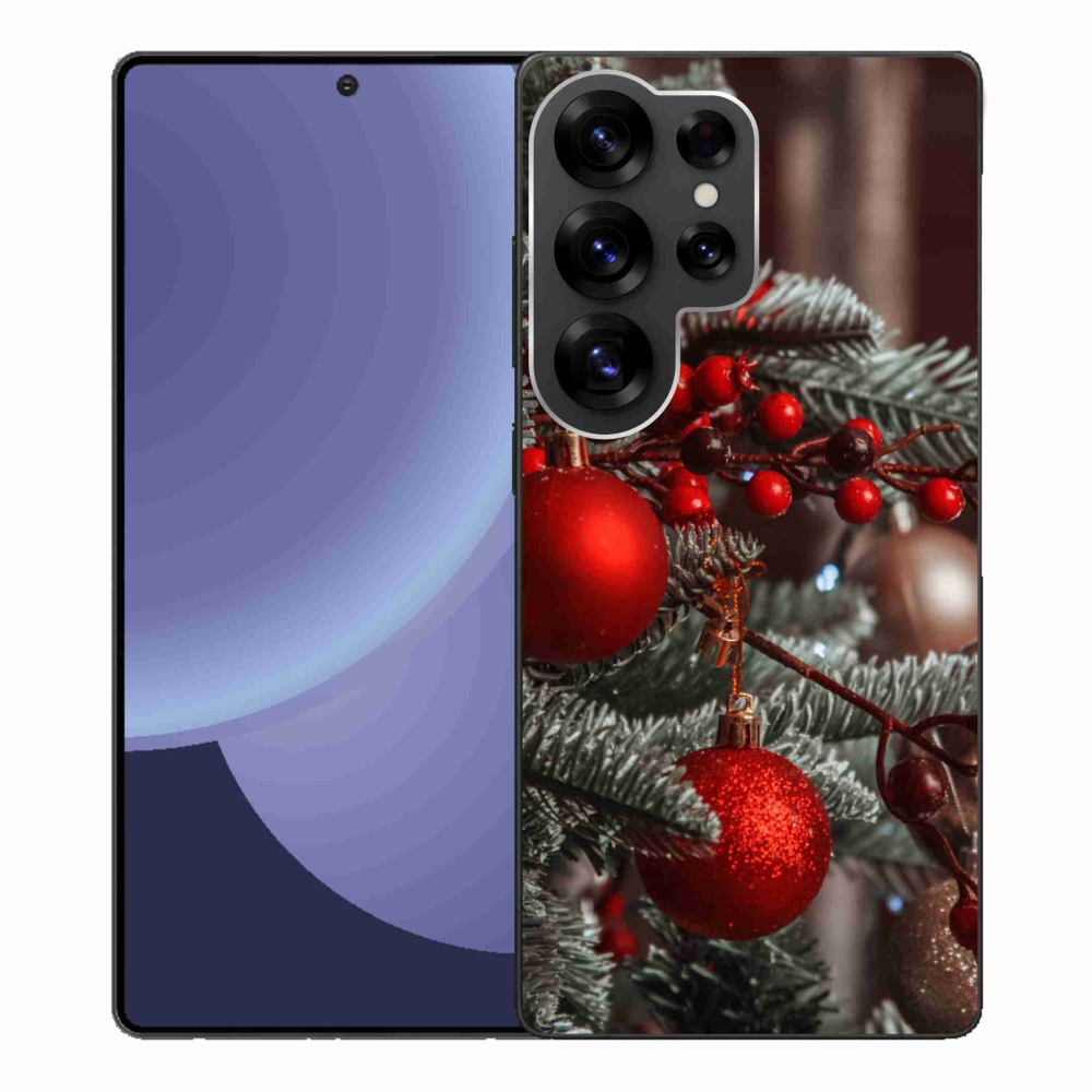 Gelový kryt mmCase na Samsung Galaxy S25 Ultra - vánoční ozdoby 2