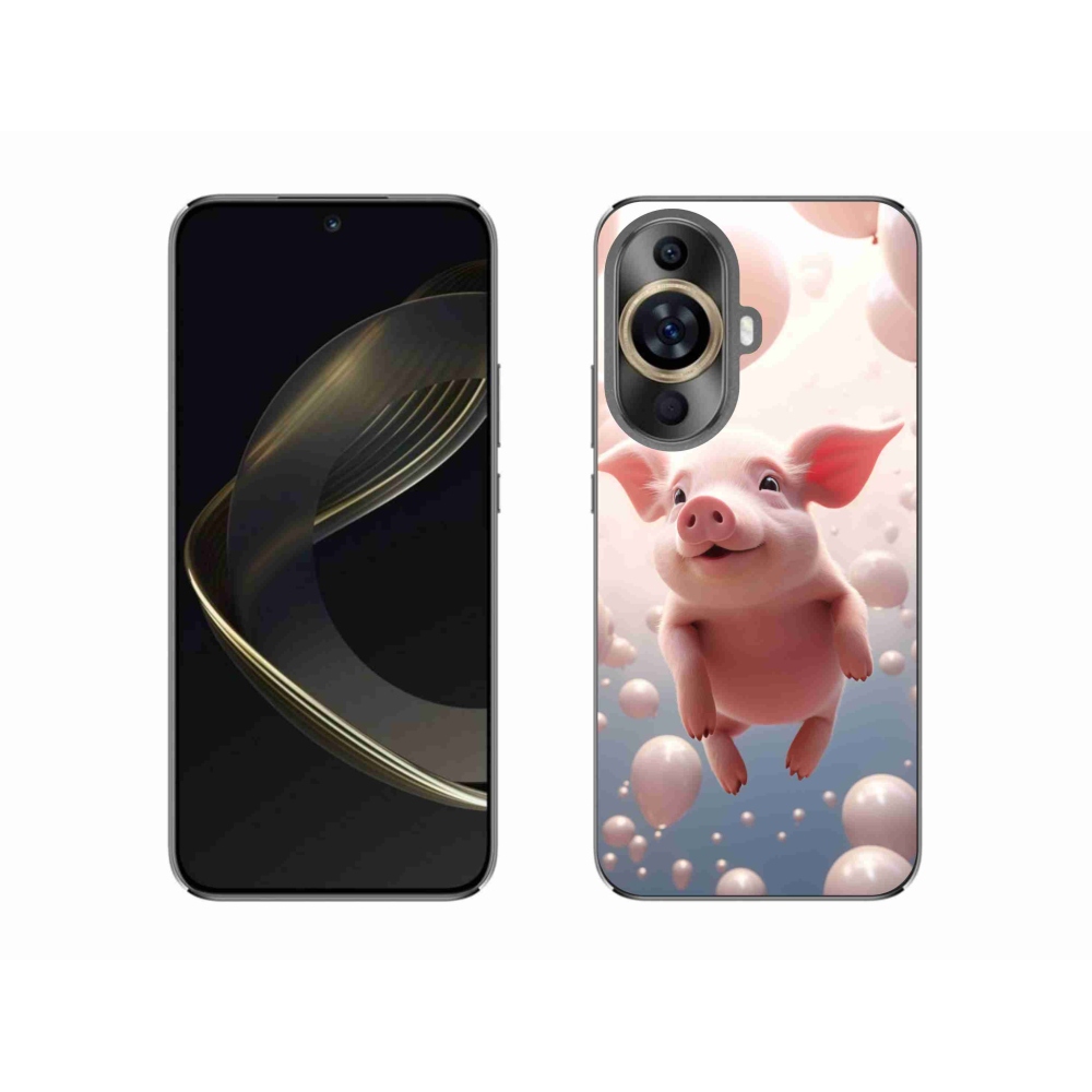 Gelový kryt mmCase na Huawei Nova 11 - prasátko s balónky