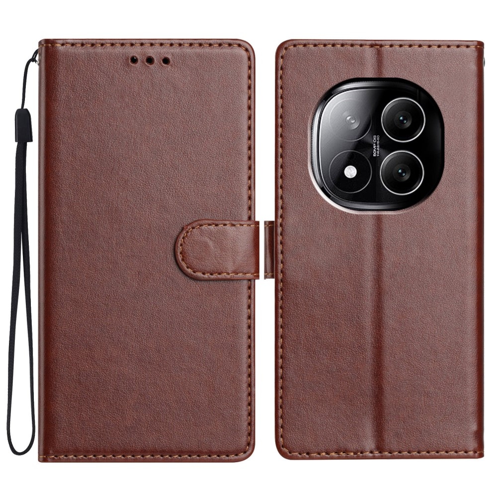 Clots knížkové pouzdro na Xiaomi Redmi Note 14 Pro 5G/Poco X7 5G - hnědé