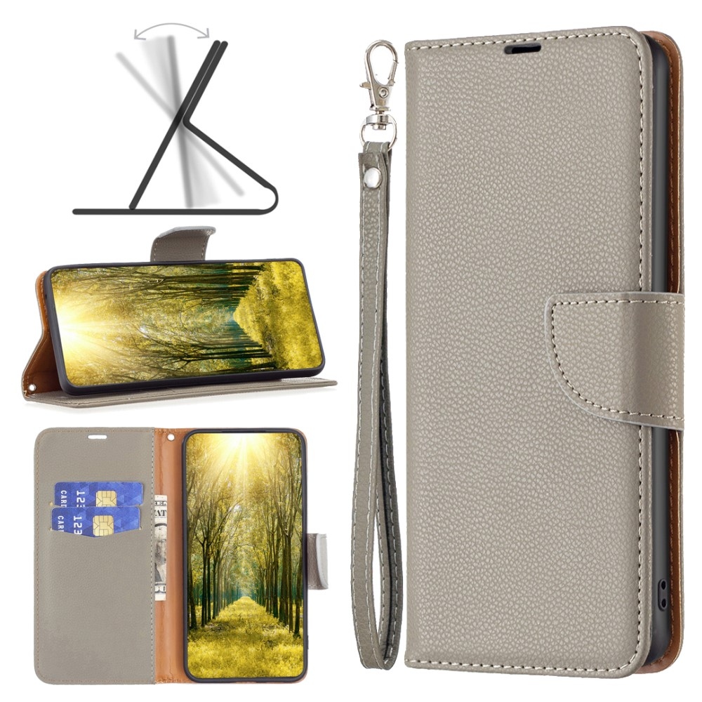Stand knížkové pouzdro na Xiaomi Redmi Note 13 Pro 5G/Poco X6 5G - šedé