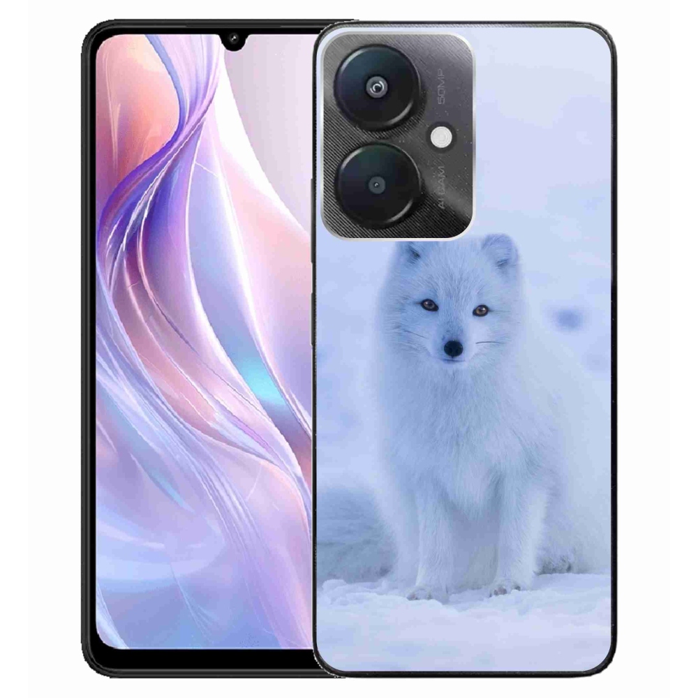 Gelový kryt mmCase na Xiaomi Redmi 13C 5G - polární liška