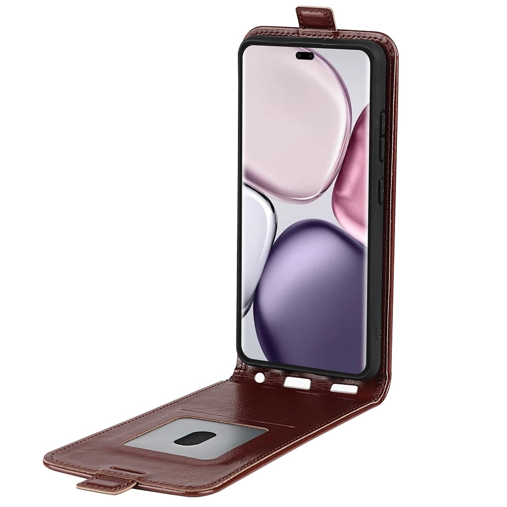 Vertical knížkové pouzdro na Honor Magic 7 Lite 5G - hnědé