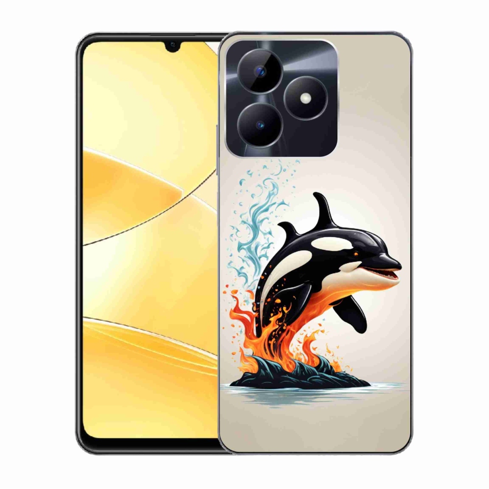 Gelový kryt mmCase na Realme C51/C53 - kosatka