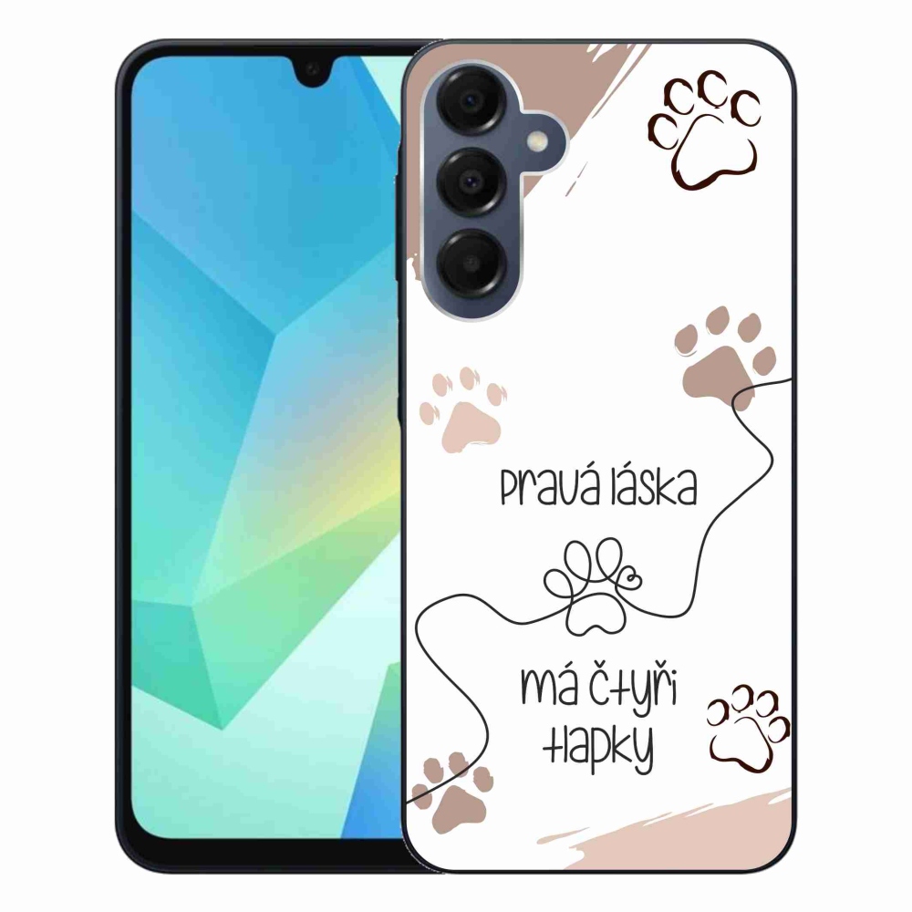 Gelový kryt mmCase na Samsung Galaxy A16 4G/5G - psí motiv 1 bílé pozadí