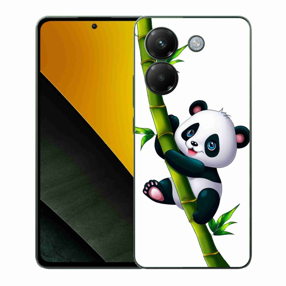 Gelový kryt mmCase na Xiaomi Poco M7 Pro 5G - panda na bambusu