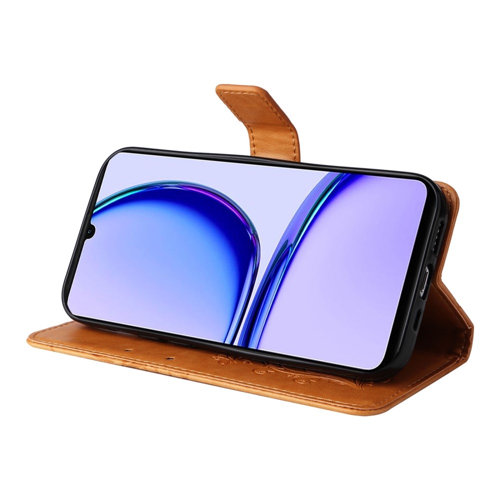 Big Butterfly knížkové pouzdro na Realme C51/C53 - žluté