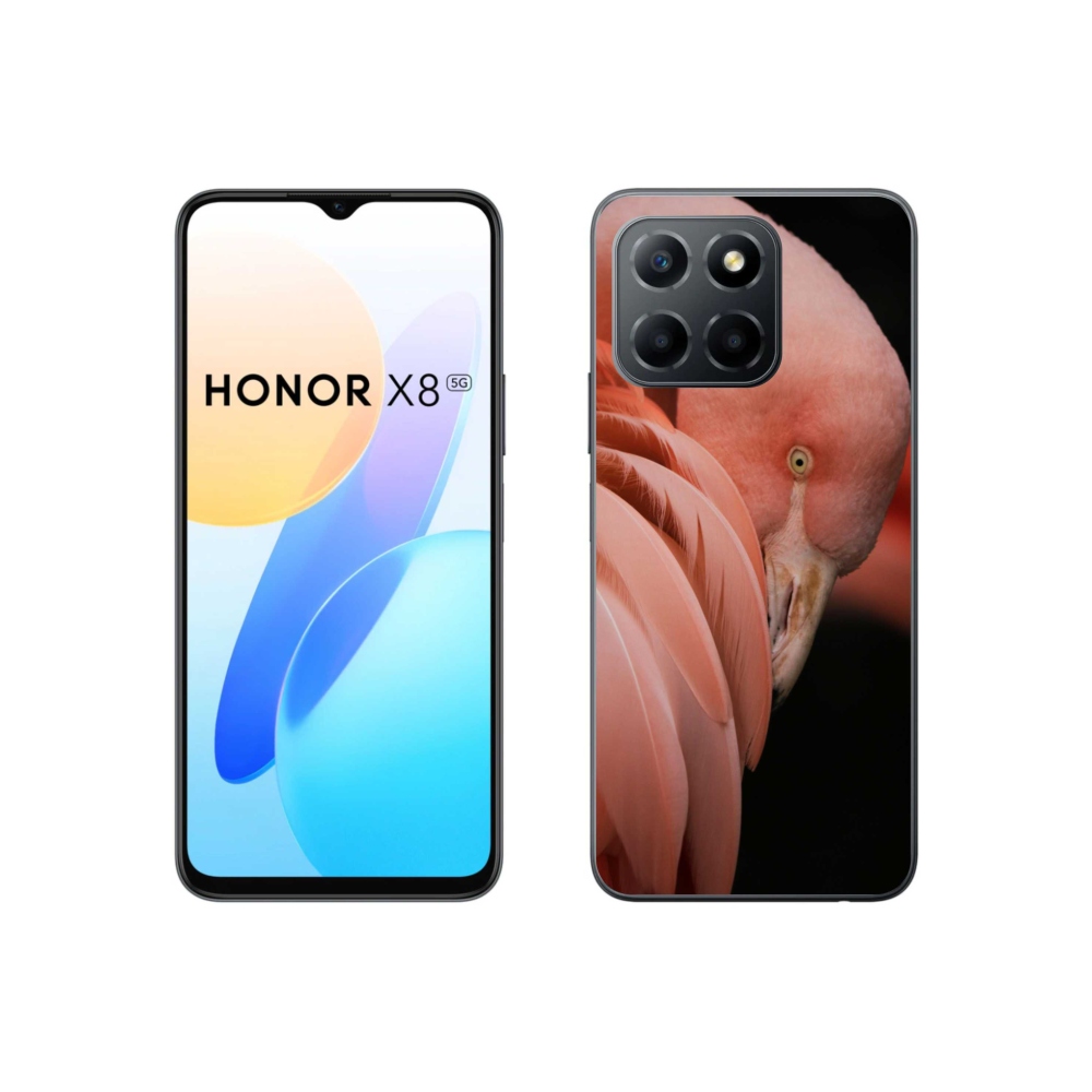 Gelový kryt mmCase na Honor X8 5G/70 Lite 5G - plameňák 3