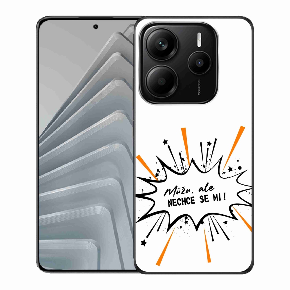 Gelový kryt mmCase na Xiaomi Redmi Note 14 5G - vtipný text 11 bílé pozadí