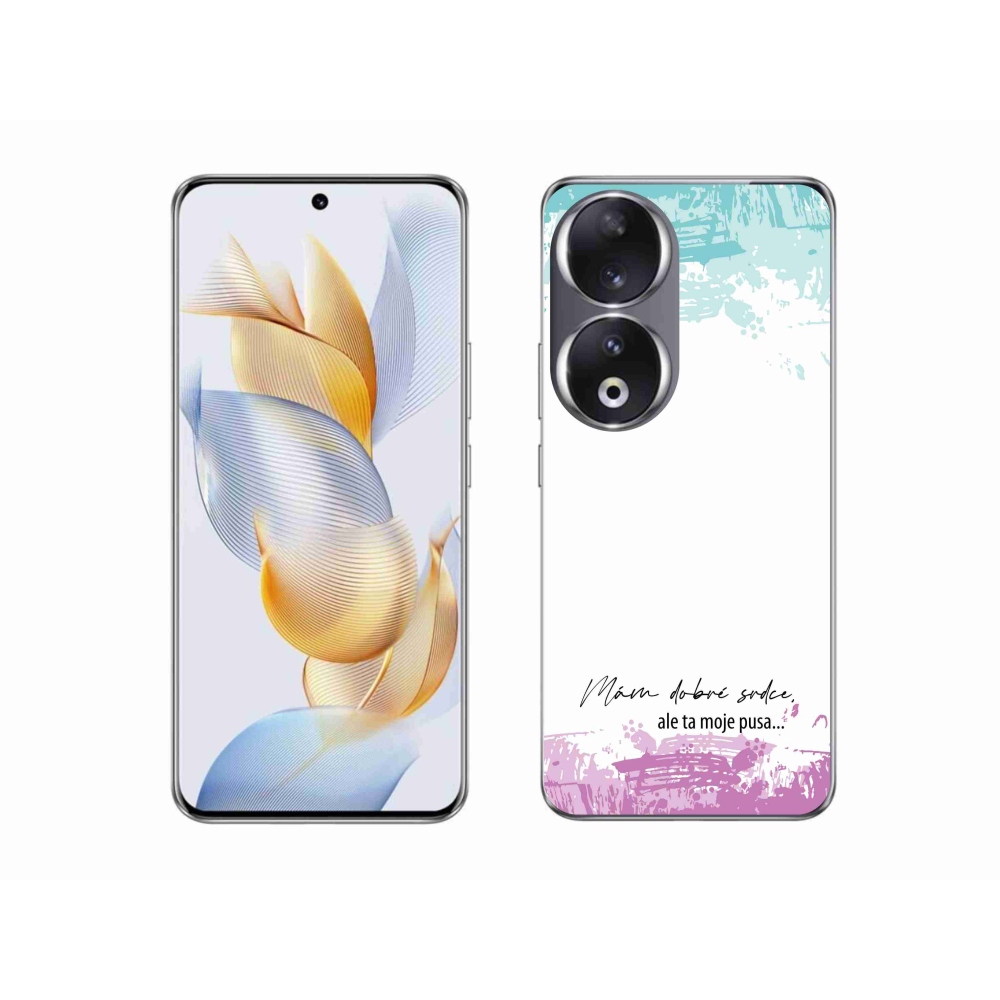 Gelový kryt mmCase na Honor 90 - vtipný text 3 bílé pozadí