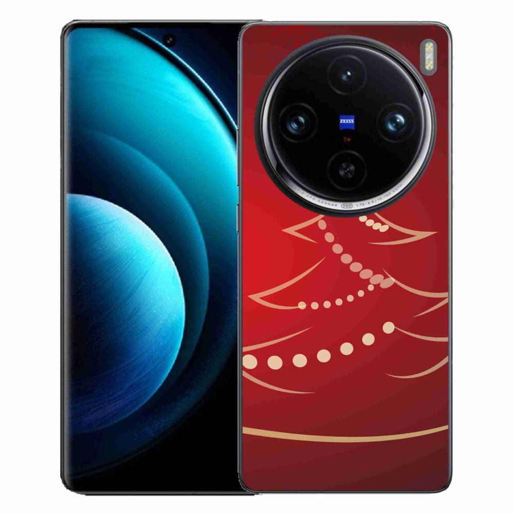 Gelový kryt mmCase na Vivo X100 Pro 5G - kreslený vánoční stromek