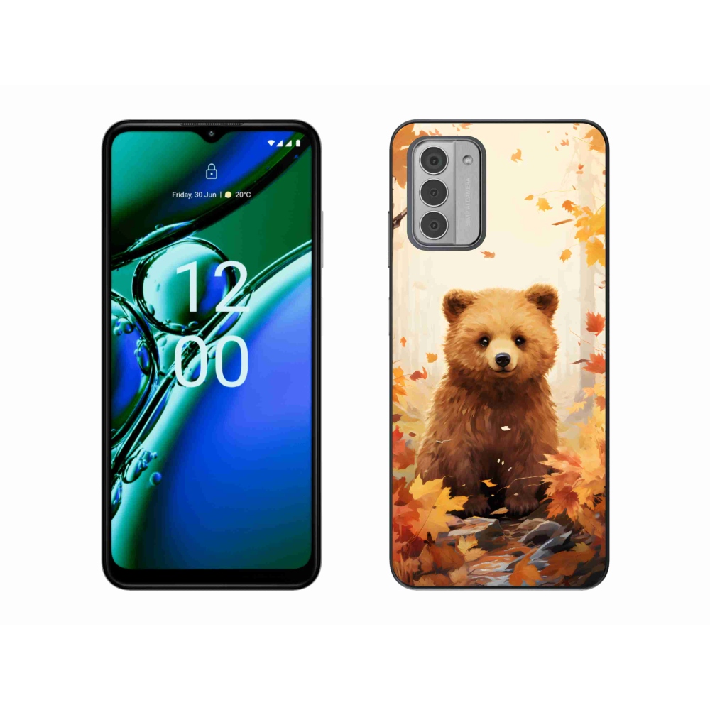 Gelový kryt mmCase na Nokia G42 - medvěd v lese