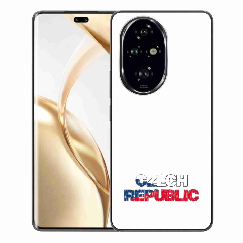 Gelový kryt mmCase na Honor 200 Pro 5G - Czech Republic bílé pozadí