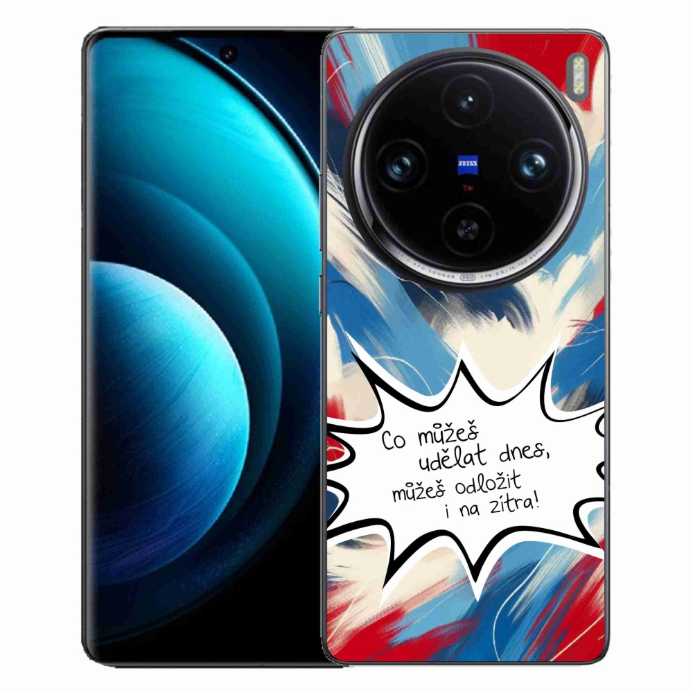 Gelový kryt mmCase na Vivo X100 Pro 5G - vtipný text 9 bílé pozadí