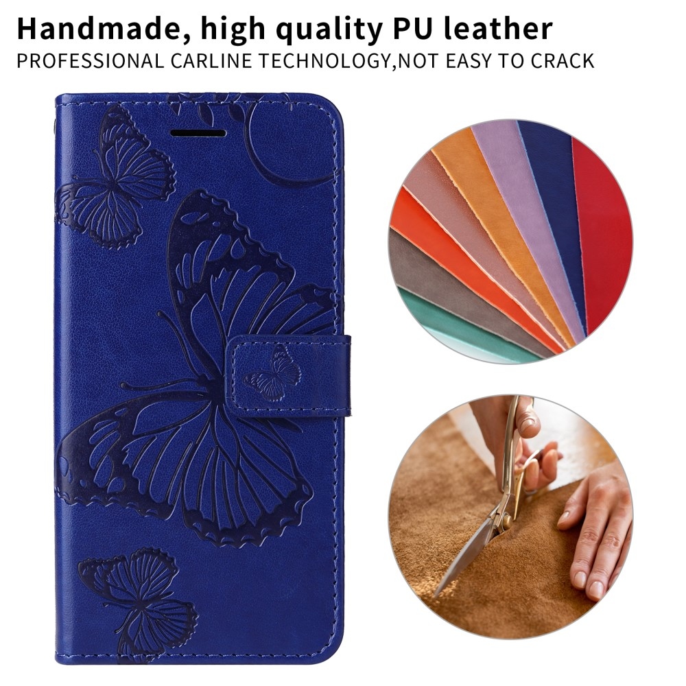Big Butterfly knížkové pouzdro na Realme 14 Pro+ 5G - modré