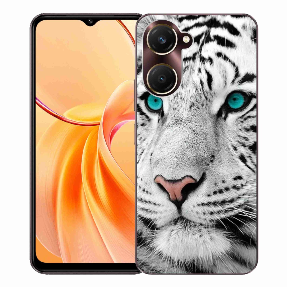 Gelový kryt mmCase na Vivo Y28s 5G - bílý tygr