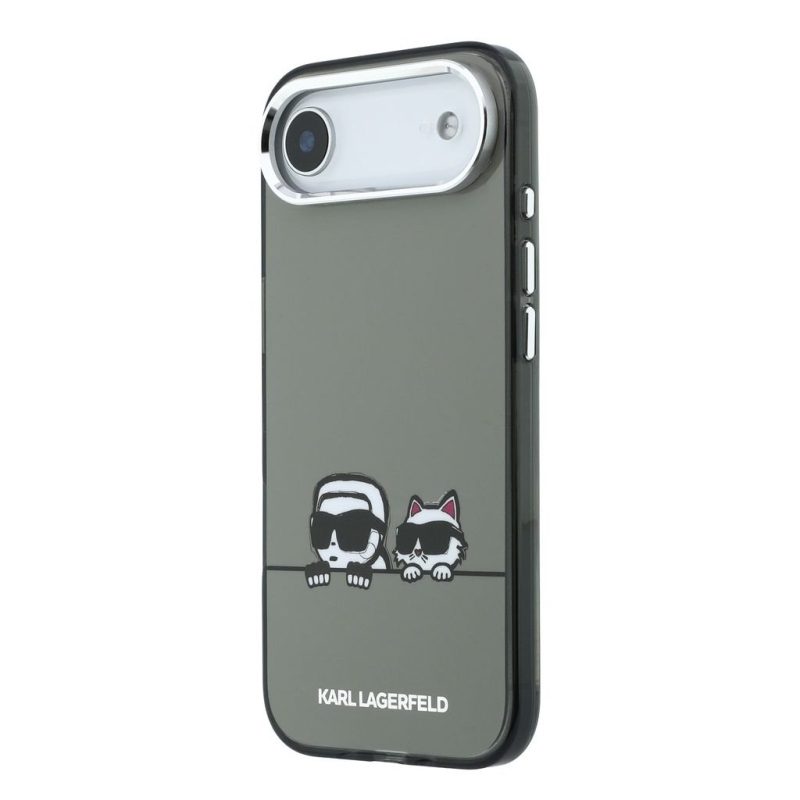 Karl Lagerfeld IML K&CH Heads Logo MagSafe Zadní Kryt pro iPhone Air Black