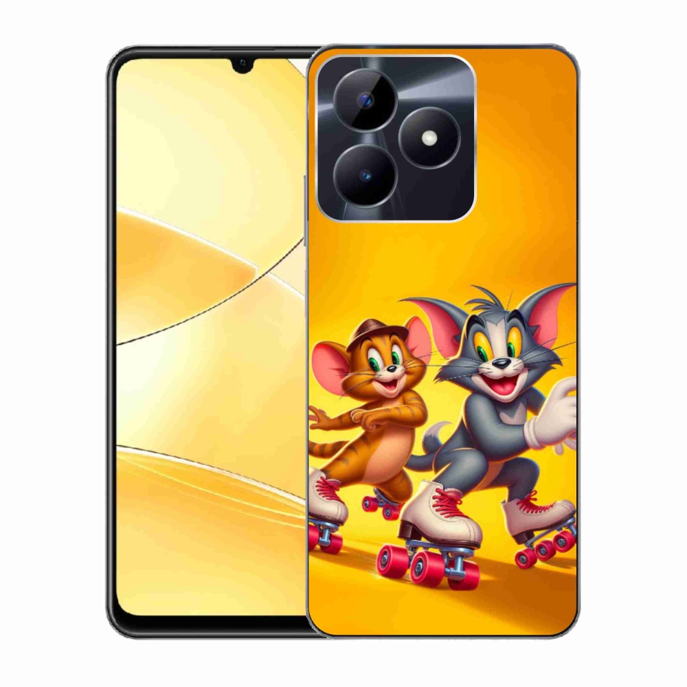 Gelový kryt mmCase na Realme C51/C53 - tom a jerry