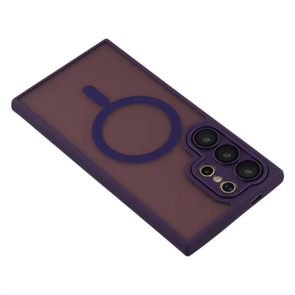 QB odolný kryt s podporou MagSafe na Samsung Galaxy S26 Ultra - fialový