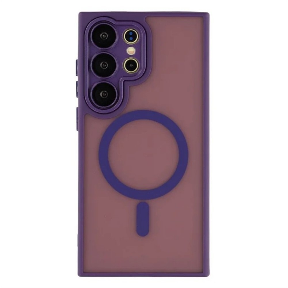 QB odolný kryt s podporou MagSafe na Samsung Galaxy S26 Ultra - fialový