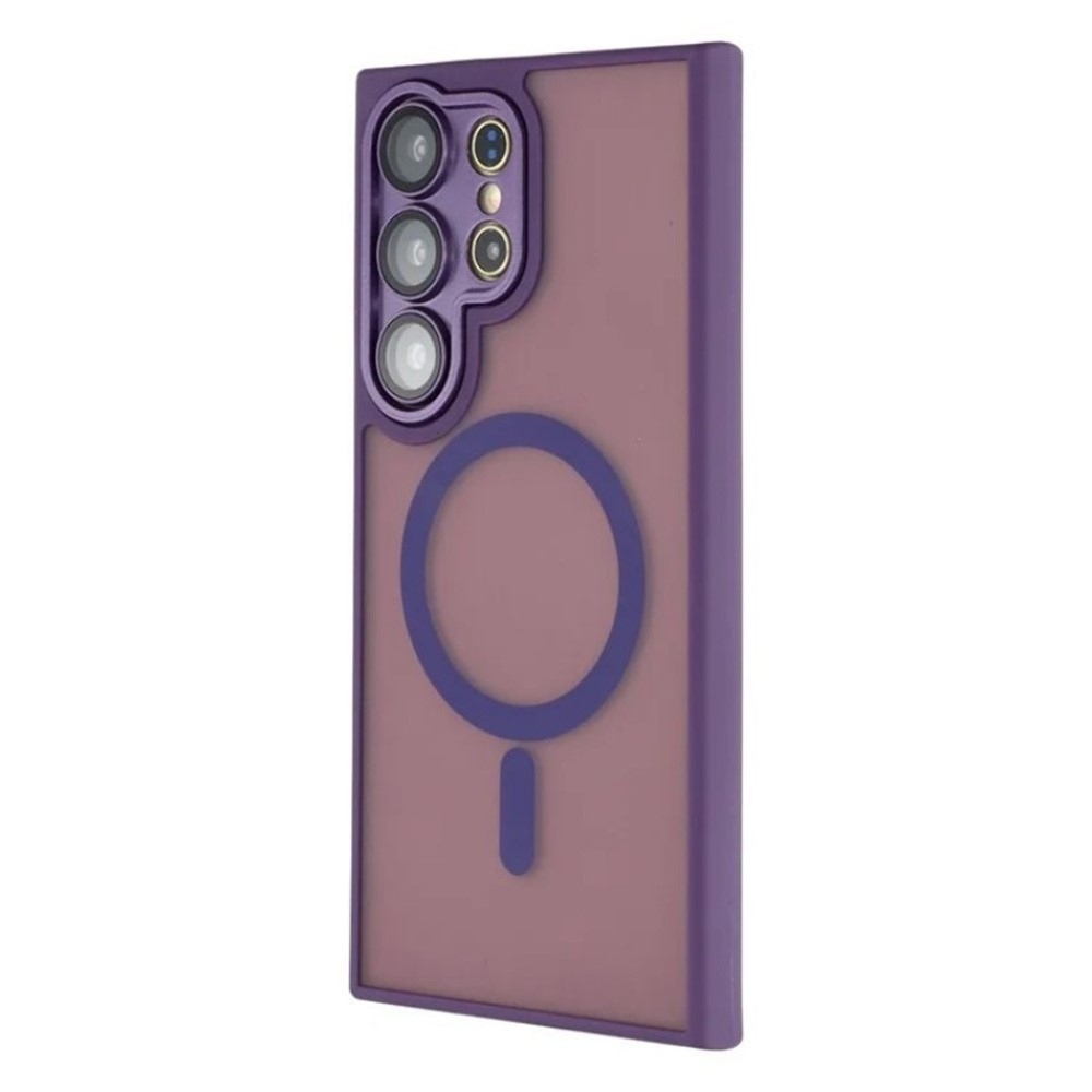 QB odolný kryt s podporou MagSafe na Samsung Galaxy S26 Ultra - fialový