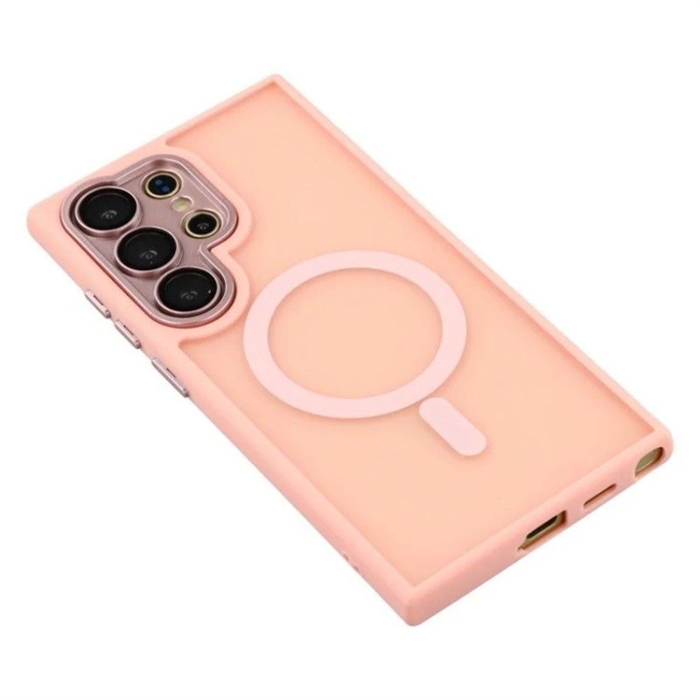 QB odolný kryt s podporou MagSafe na Samsung Galaxy S26 Ultra - růžový