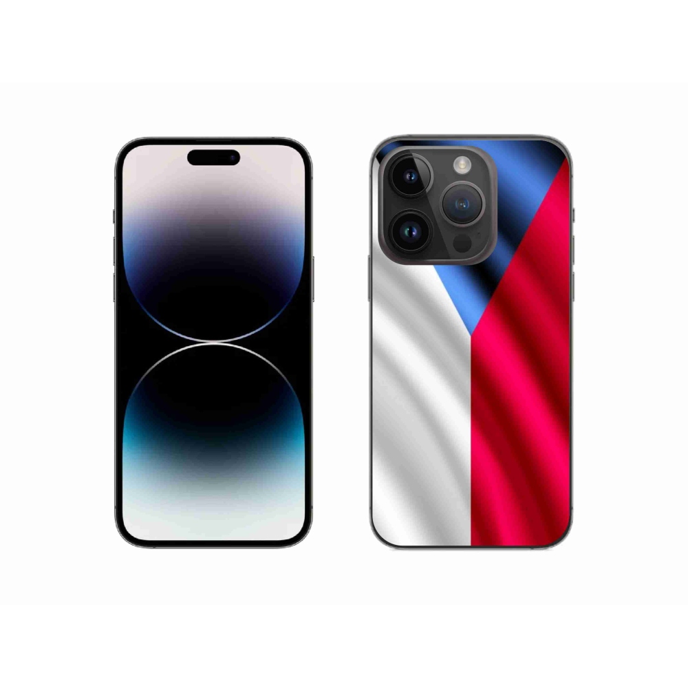 Gelový kryt mmCase na mobil iPhone 14 Pro 6.1 - česká vlajka