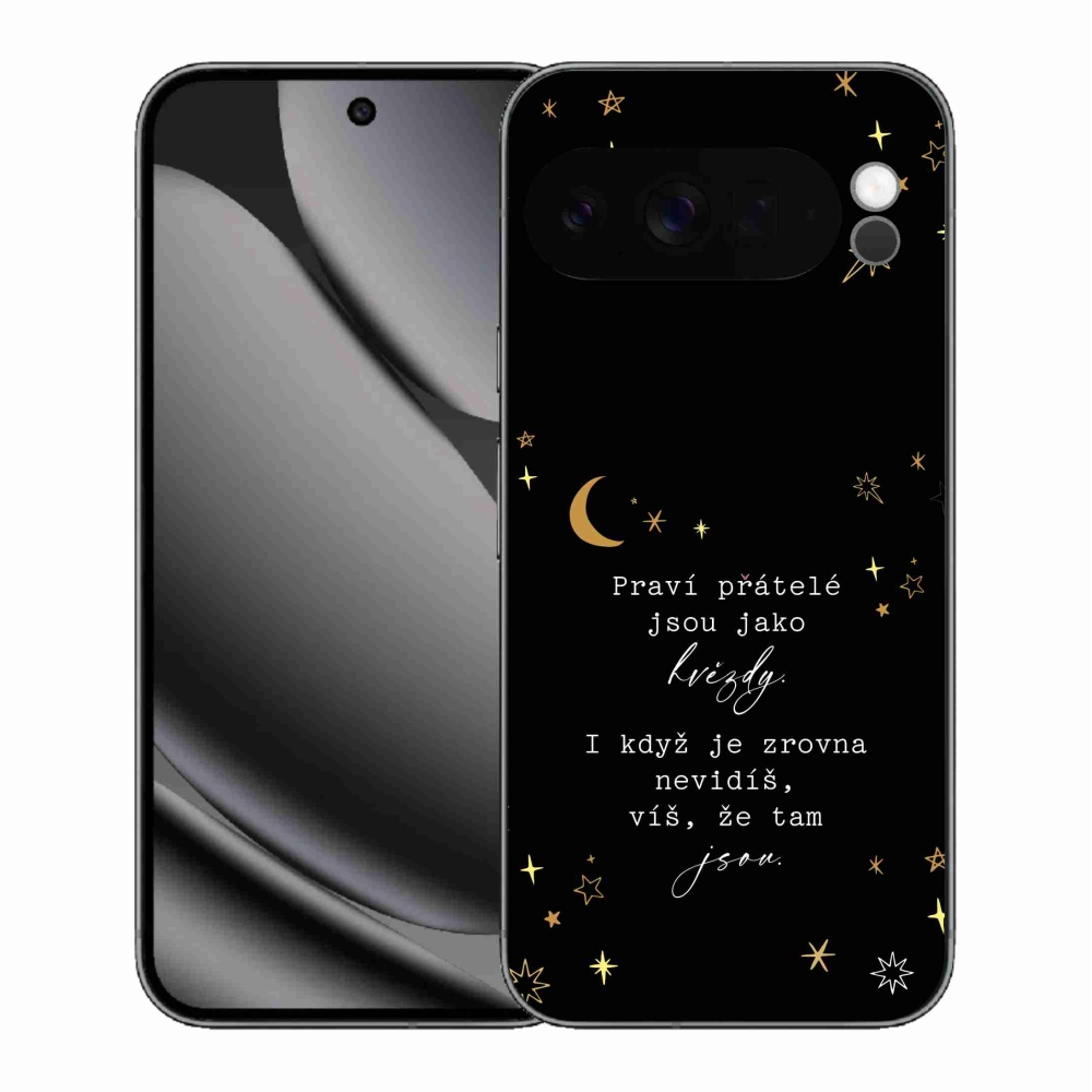 Gelový kryt mmCase na Google Pixel 10 Pro XL - citát 6 černé pozadí