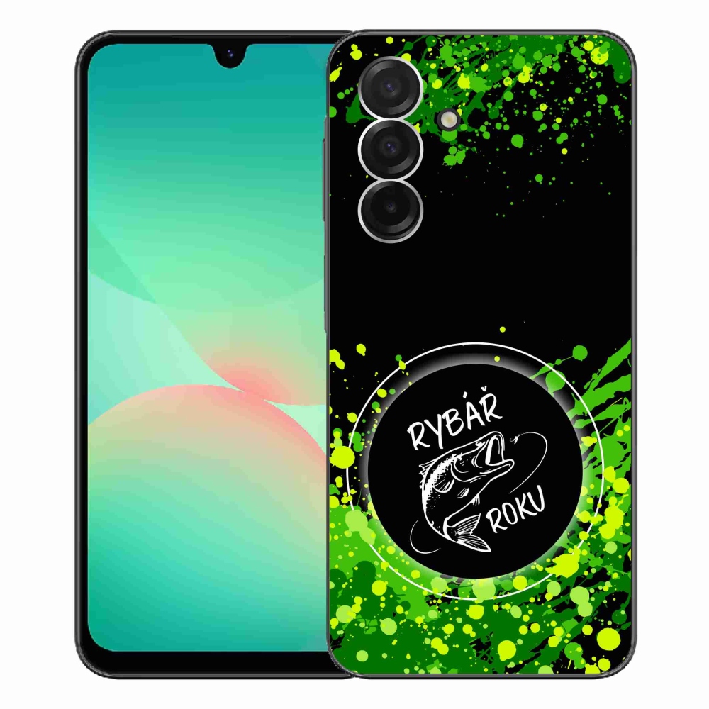 Gelový kryt mmCase na Samsung Galaxy A26 5G - rybář roku černé pozadí