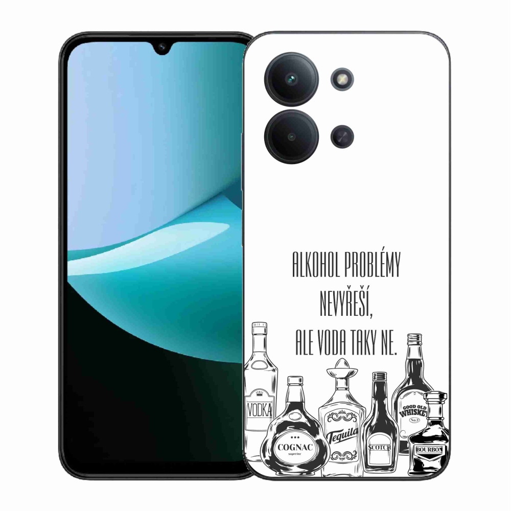 Gelový kryt mmCase na Xiaomi Redmi 15C 4G (171mm)/Poco C85 4G (171mm) - vtipný text bílé pozadí