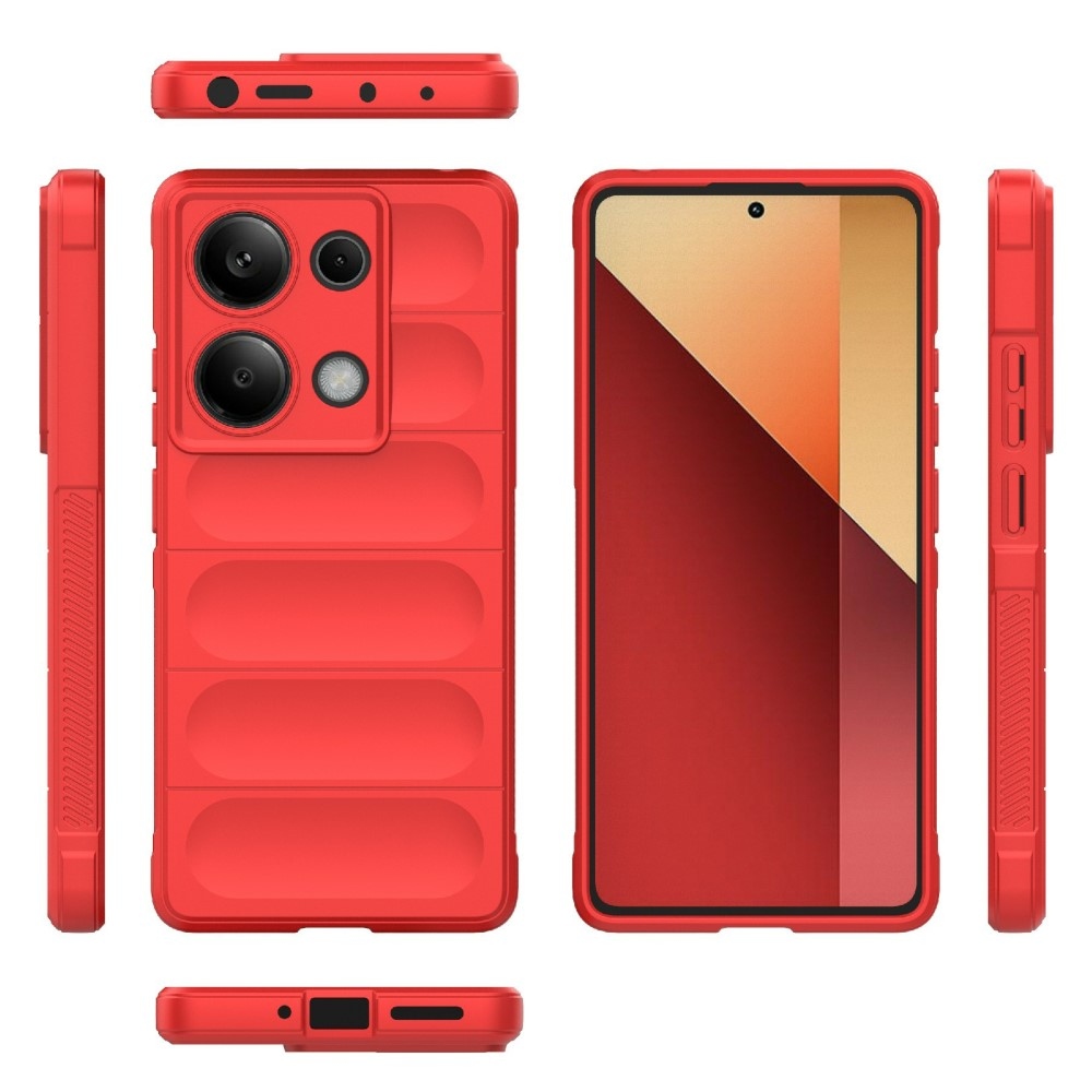 Rugg odolný gelový obal na Xiaomi Redmi Note 14S - červený