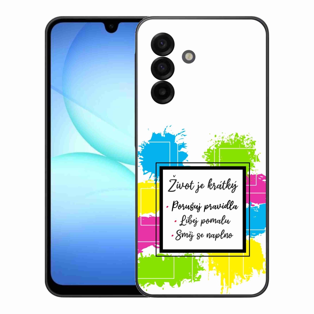 Gelový kryt mmCase na Samsung Galaxy A17 4G/5G - citát 5 bílé pozadí
