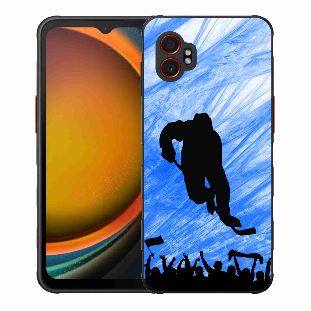 Gelový kryt mmCase na Samsung Galaxy Xcover 7 Pro - hokejový hráč