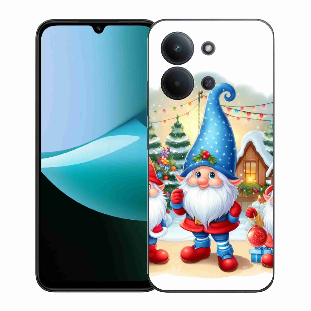 Gelový kryt mmCase na Xiaomi Redmi 15C 4G (171mm)/Poco C85 4G (171mm) - vánoční skřítci