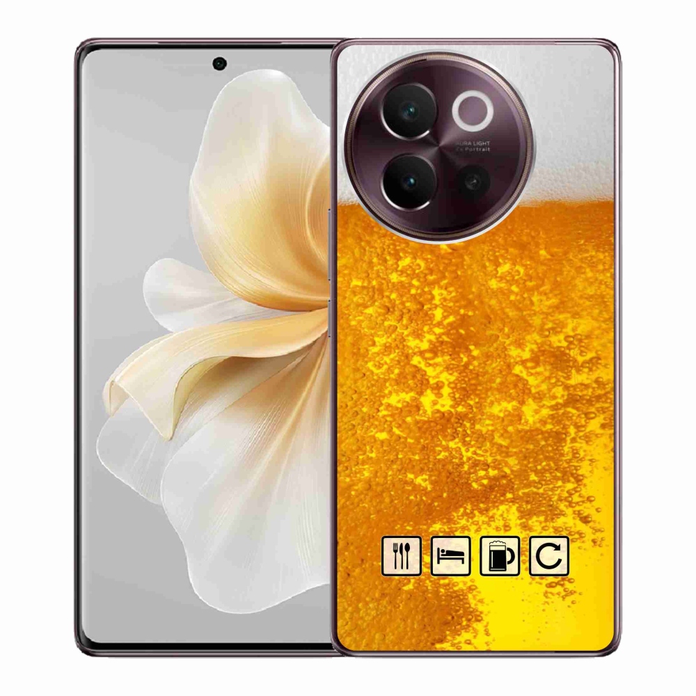 Gelový kryt mmCase na Vivo V40 Lite 5G - pivní motiv 3