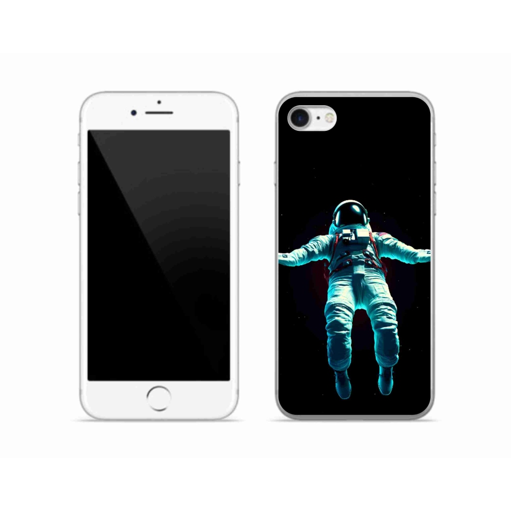 Gelový kryt mmCase na iPhone SE (2020) - kosmonaut