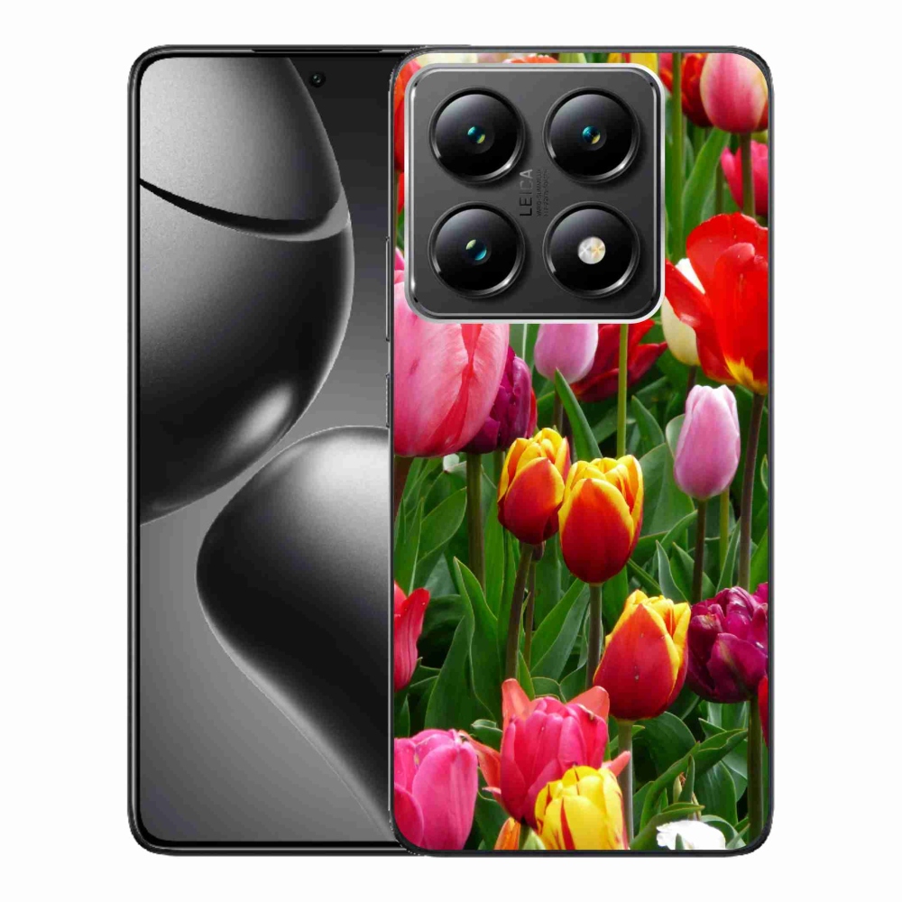 Gelový kryt mmCase na Xiaomi 14T Pro - tulipány