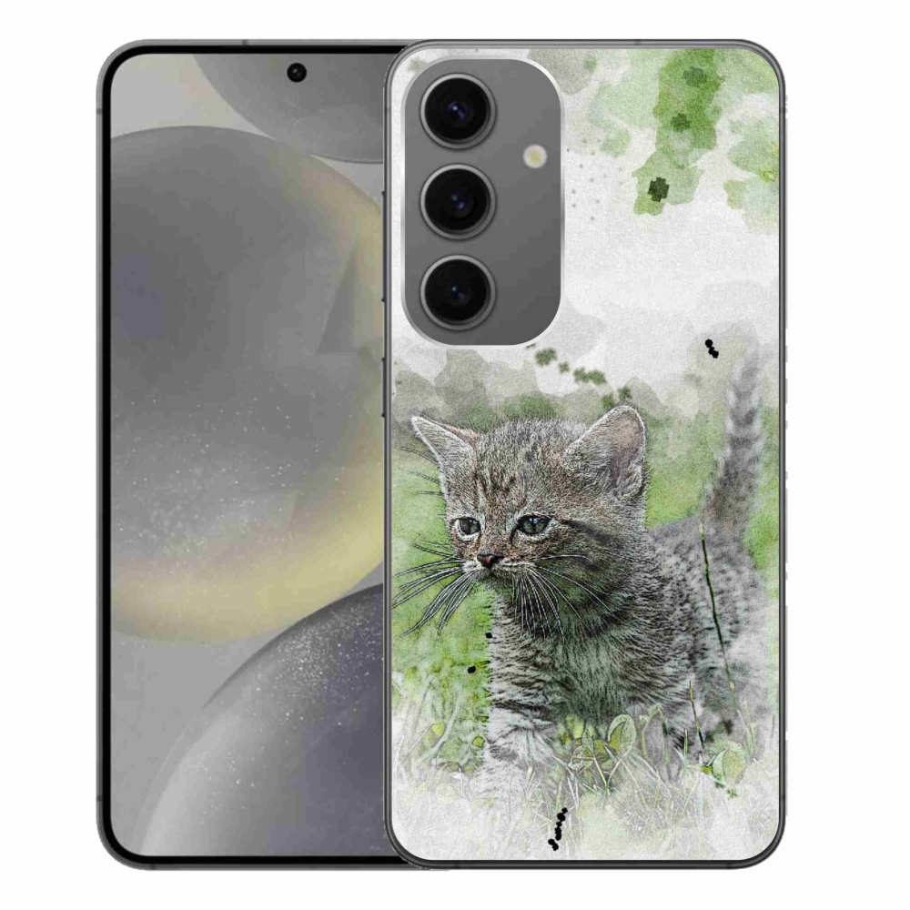 Gelový kryt mmCase na Samsung Galaxy S24+ - roztomilé kotě 1