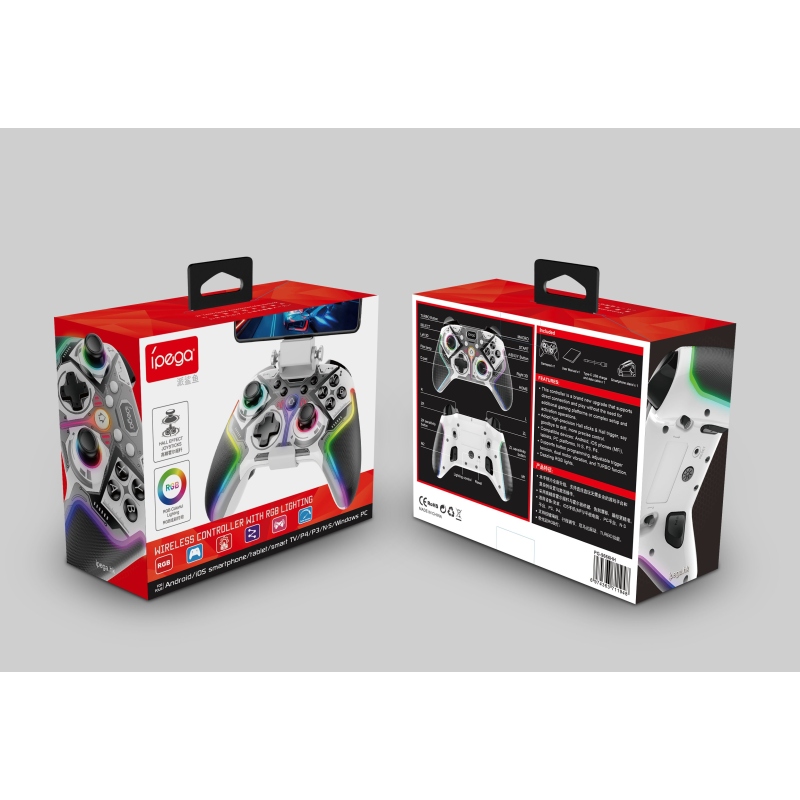 iPega 9666HH Bluetooth RGB Gamepad pro Android/iOS/PS3/PS4/PC/N-Switch Gray