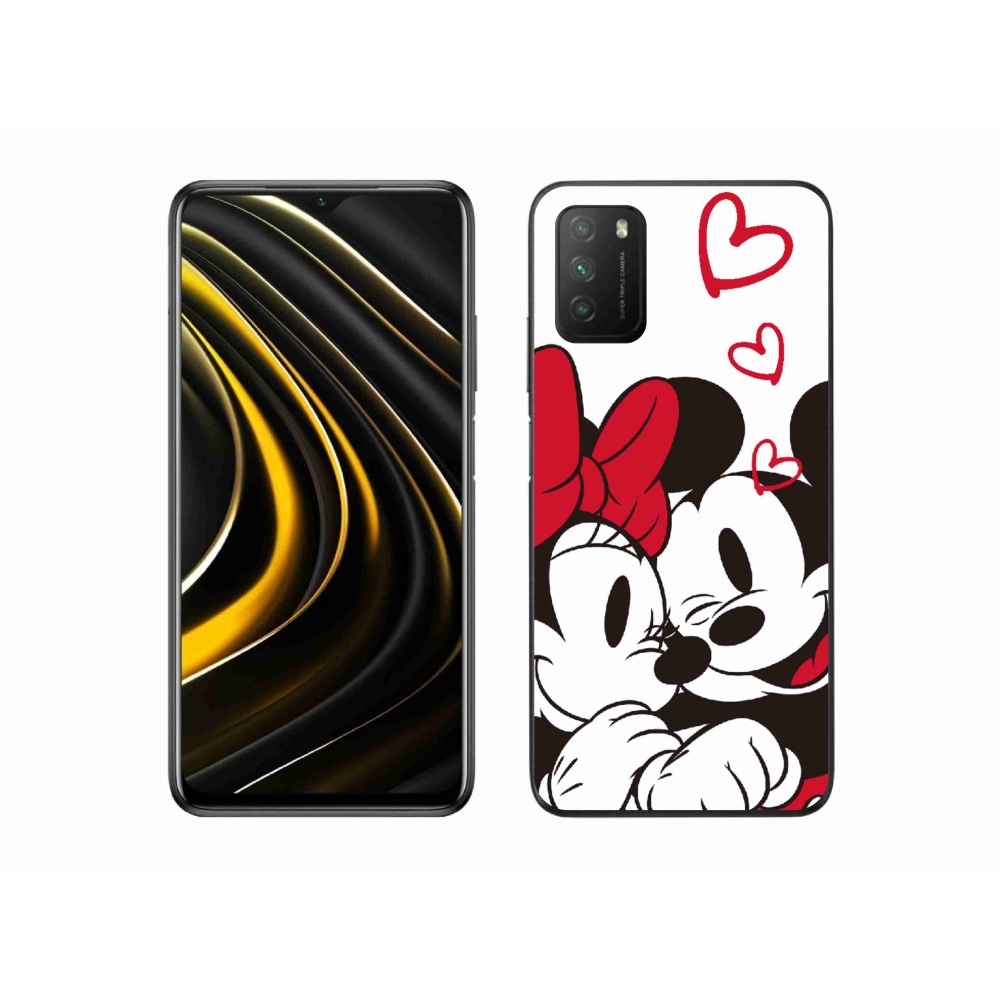 Gelový kryt mmCase na Xiaomi Poco M3 - minnie a mickey