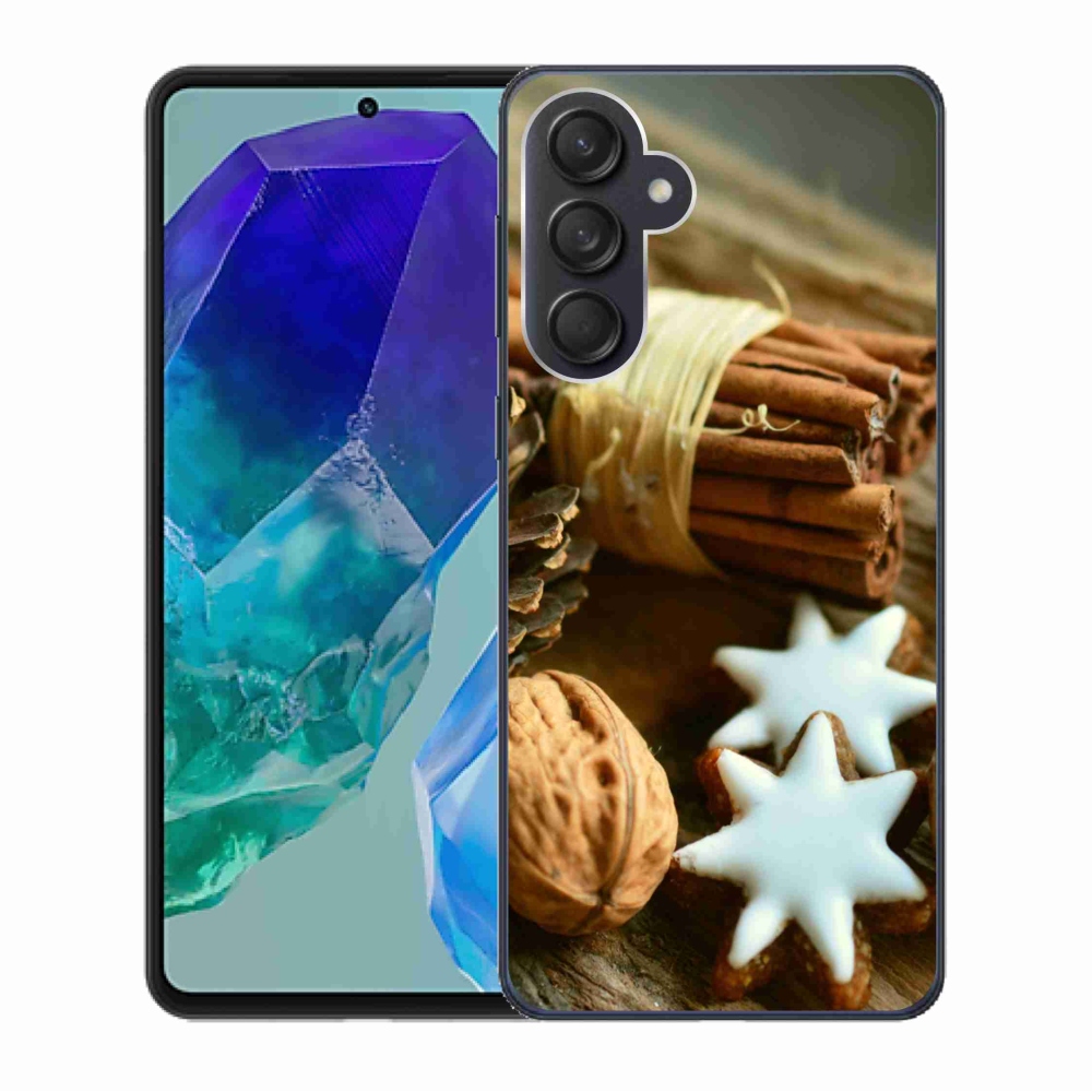 Gelový kryt mmCase na Samsung Galaxy M55 5G - skořice a perníčky