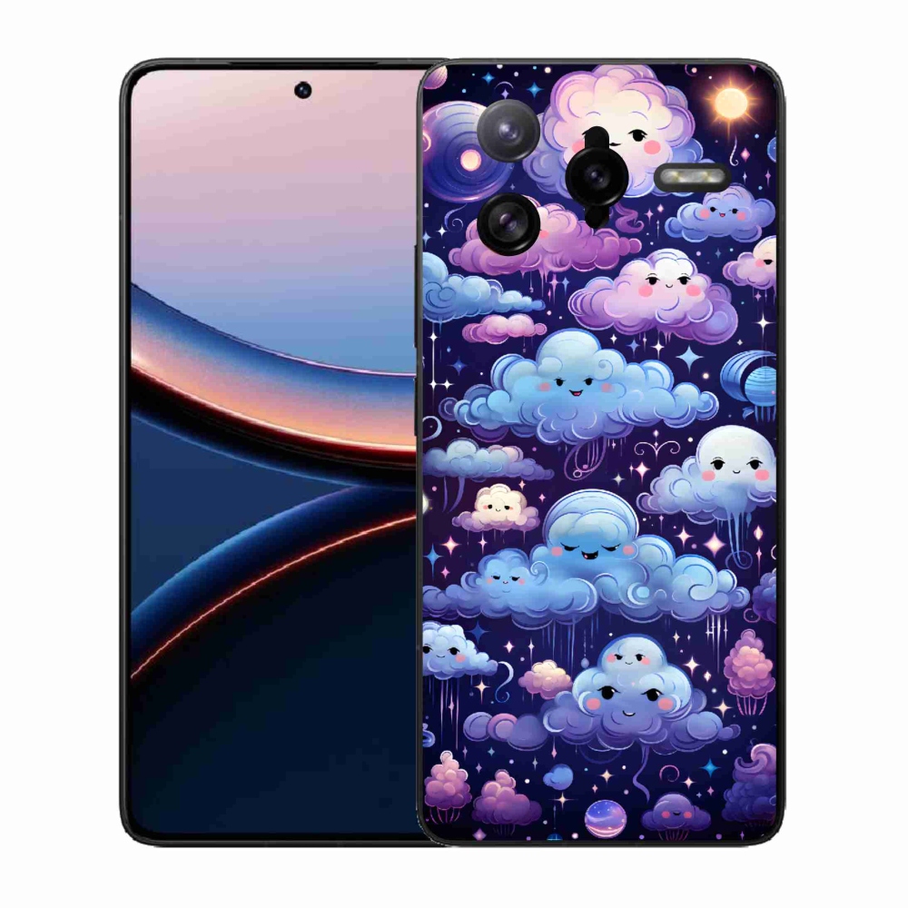 Gelový kryt mmCase na Xiaomi Poco F7 Ultra - mráčky