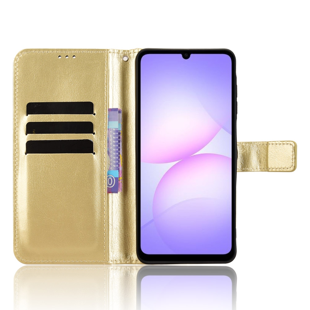 Crazy knížkové pouzdro na Samsung Galaxy A07 4G - zlaté