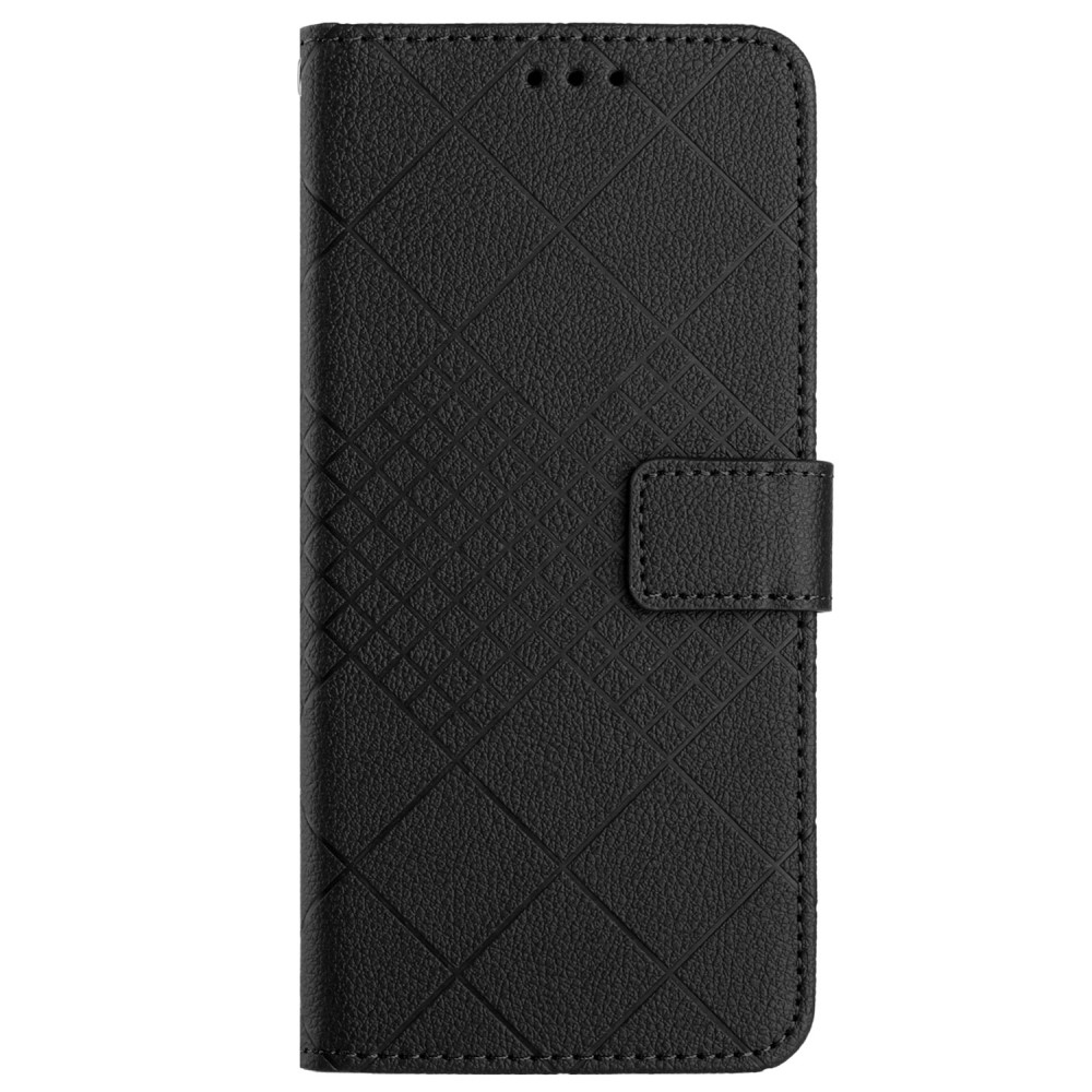Texture knížkové pouzdro na mobil Realme C67 - černé