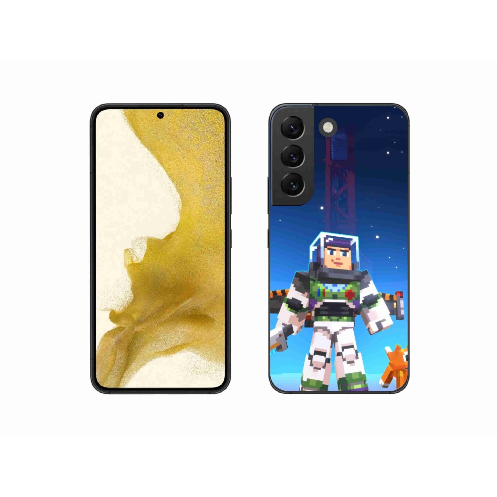 Gelový kryt mmCase na Samsung Galaxy S22 5G - minecraft 2