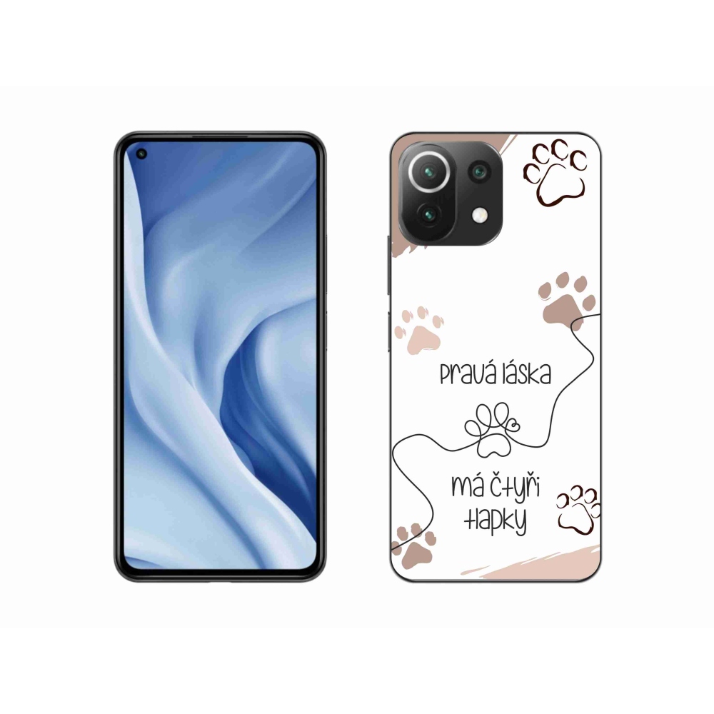 Gelový kryt mmCase na Xiaomi 11 Lite 5G NE - psí motiv 1 bílé pozadí