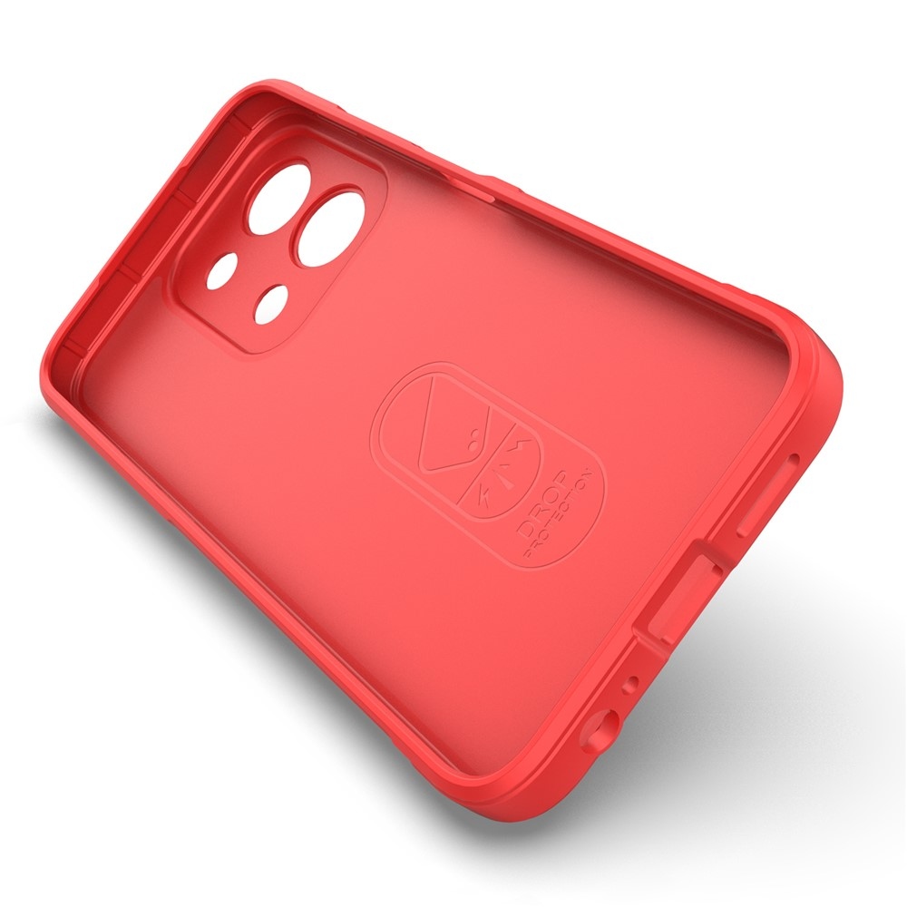 Rugg odolný gelový obal na Xiaomi Redmi 15C 4G (171mm)/Poco C85 4G (171mm) - červený