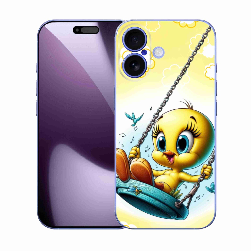 Gelový kryt mmCase na iPhone 17 - tweety