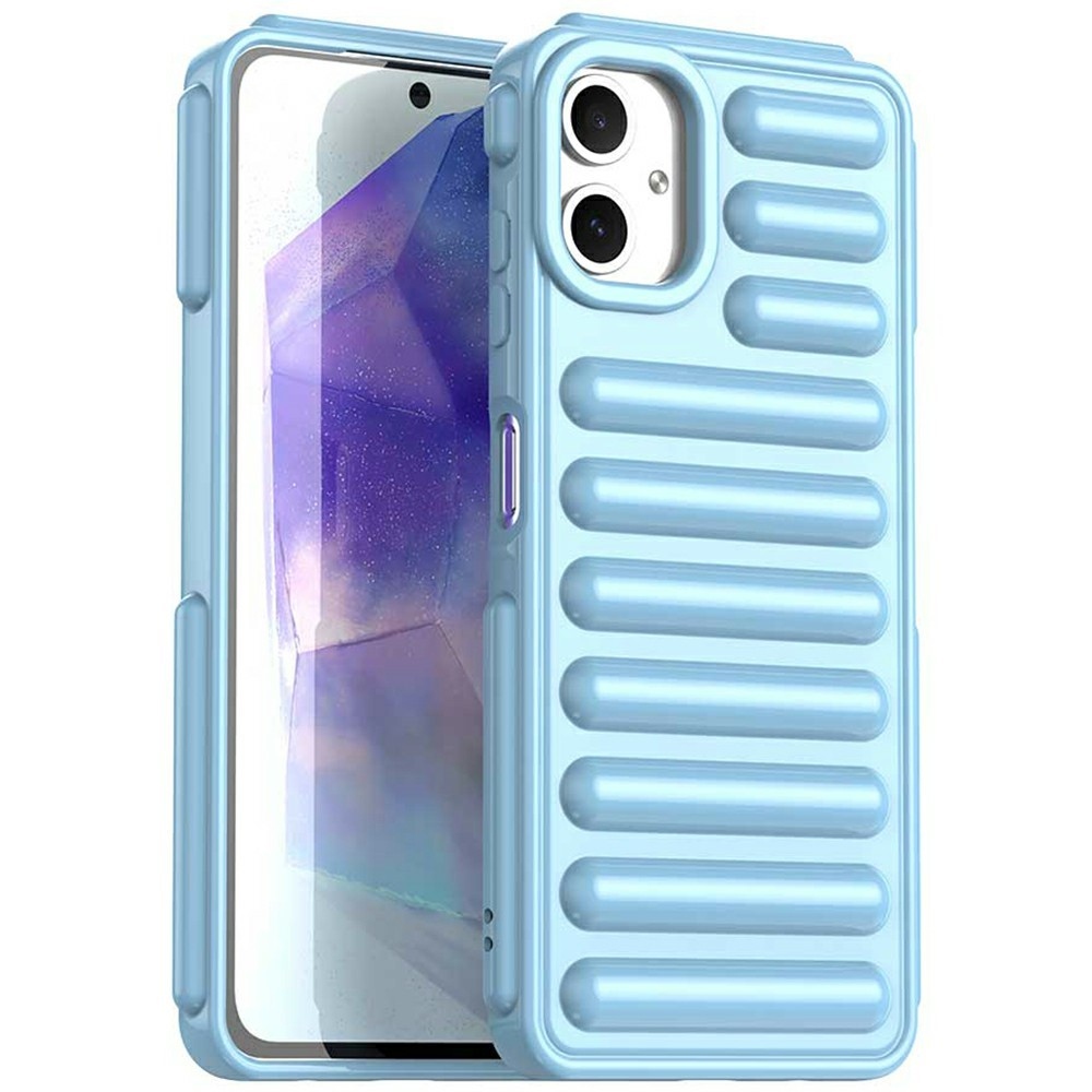 Stripe odolný kryt na Samsung Galaxy A06 4G - modrý