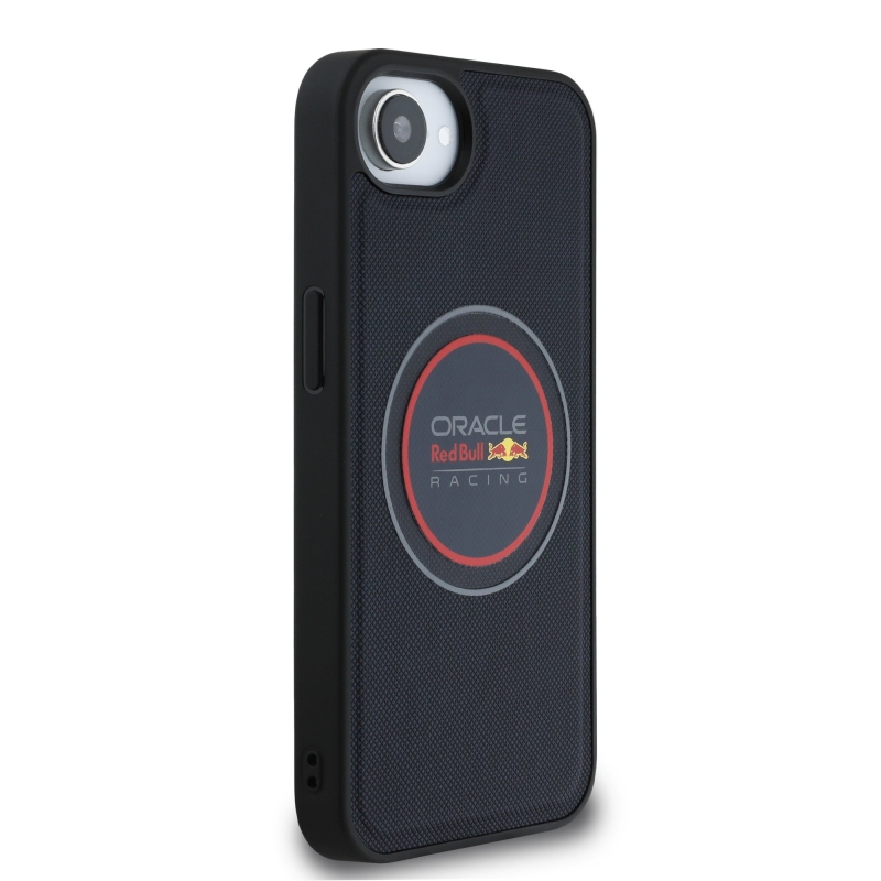 Red Bull PU Leather Red Ring MagSafe Zadní Kryt pro iPhone 16e Navy