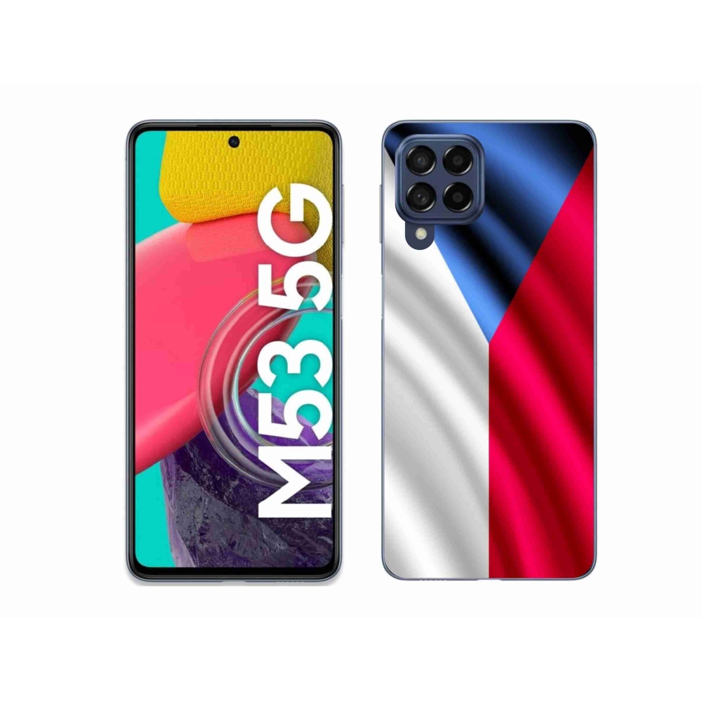 Gelový kryt mmCase na mobil Samsung Galaxy M53 5G - česká vlajka